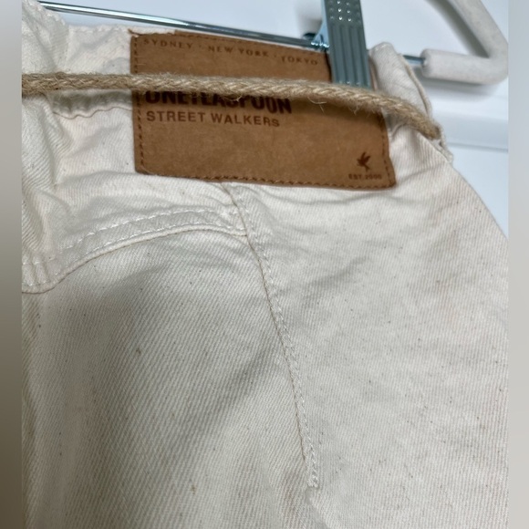 NWT One Teaspoon Street Walkers Jeans, Nashville Cream, 25 - Picture 6 of 9